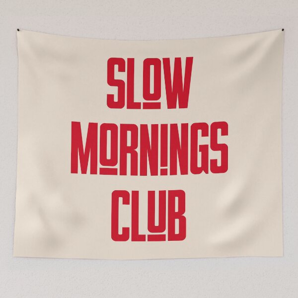 Item preview, Slow Mornings Club designed and sold by Paigaam.
