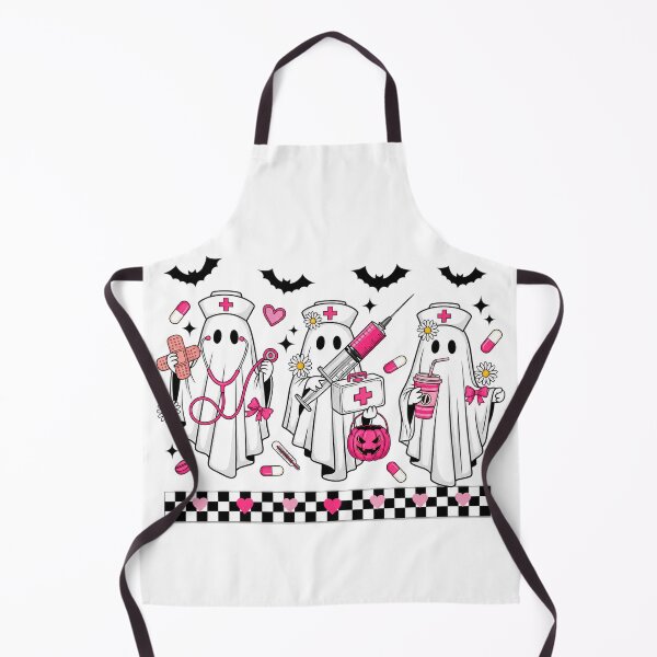 Item preview, Cute Pink Halloween Nurse Ghost designed and sold by River Silva.