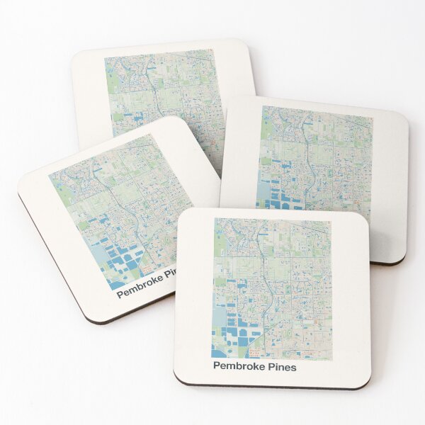 Item preview, Pembroke Pines Minimalistic Map Art designed and sold by MapsNerd.