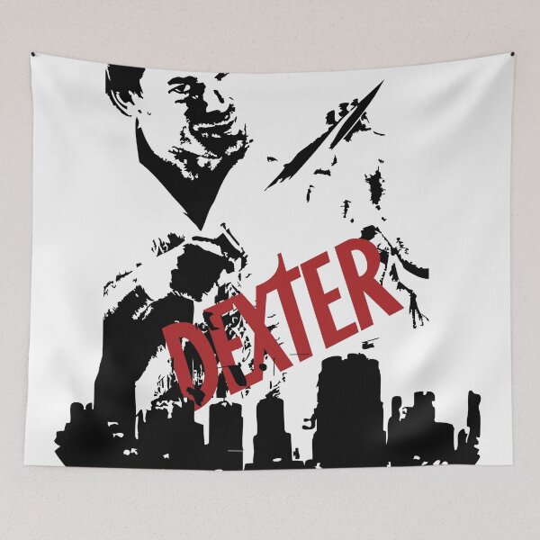 Item preview, Dexter Morgan Stencil Vector Illustration — Minimalist Blood Splatter & City Skyline Art designed and sold by DesignbyAnnaM.