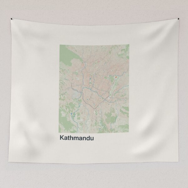 Item preview, Kathmandu Minimalistic Map Art designed and sold by MapsNerd.