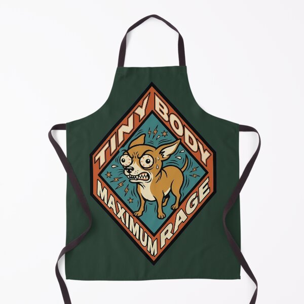 Item preview, Tiny Body Maximum Rage Funny Chihuahua Badge designed and sold by DripCultureLab.