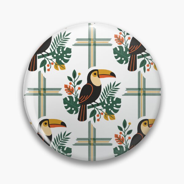 Item preview, Toucan Party Tropical Plaid designed and sold by Ederson D'Mind.