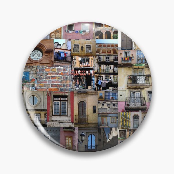 Item preview, Windows, Doors & Facades – Colorful Architecture Collage designed and sold by onubi.