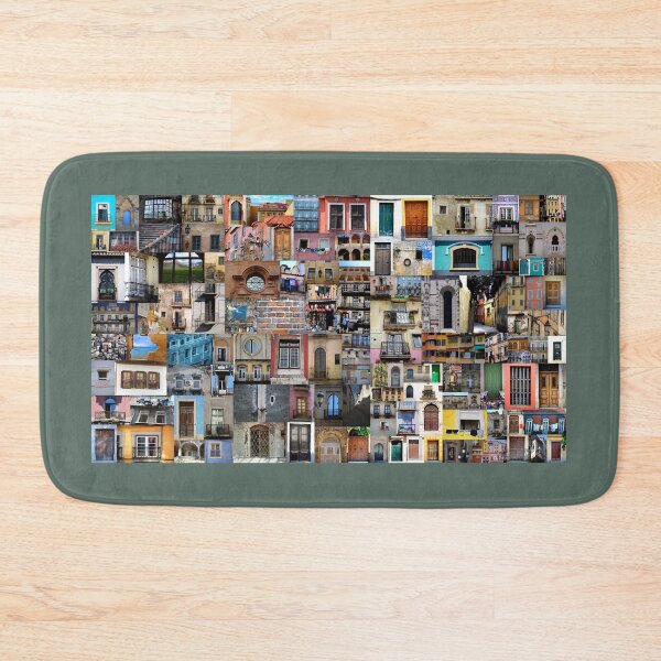 Item preview, Windows, Doors & Facades – Colorful Architecture Collage designed and sold by onubi.