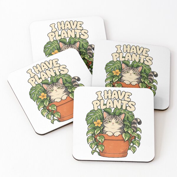 Item preview, I Have Plants – Grumpy Gardening Cat designed and sold by Trends Art Creations .