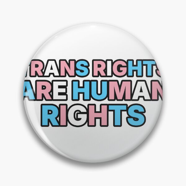 Aperçu de l'œuvre Trans Rights Are Human Rights - Trans Flag Typography créée et vendue par AntifaShop.