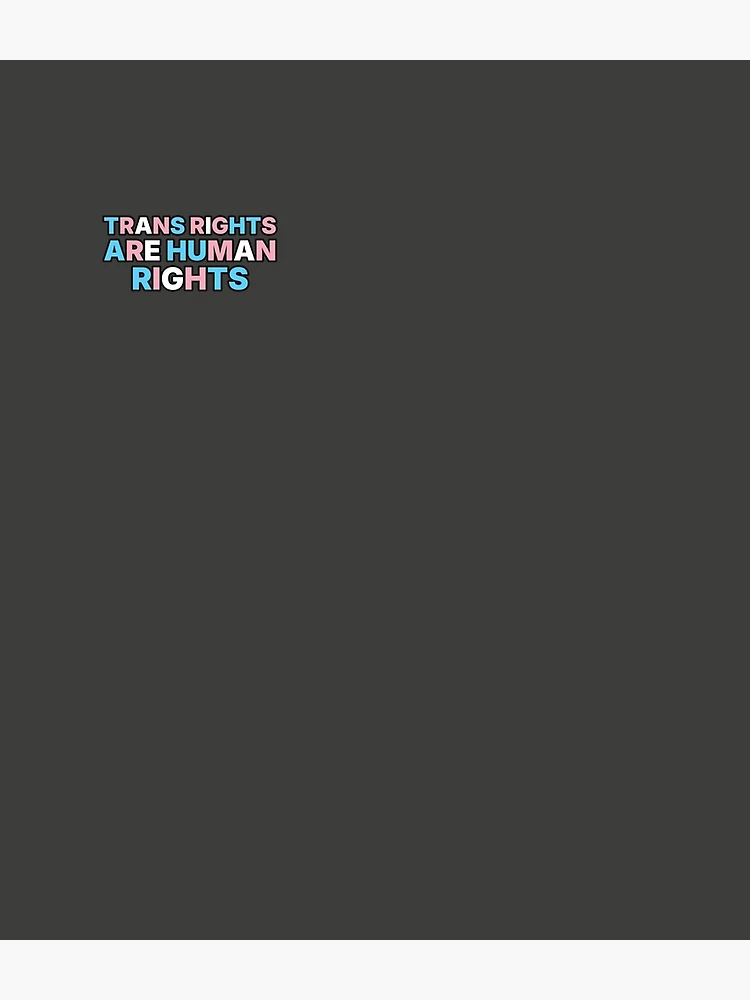 Thumbnail 3 of 3, Backpack, Trans Rights Are Human Rights - Trans Flag Typography designed and sold by AntifaShop.