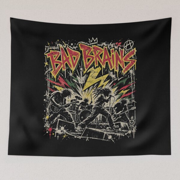 Item preview, Bad Brains Hardcore Punk Rock Grunge Graphic designed and sold by PunkRockMerch.
