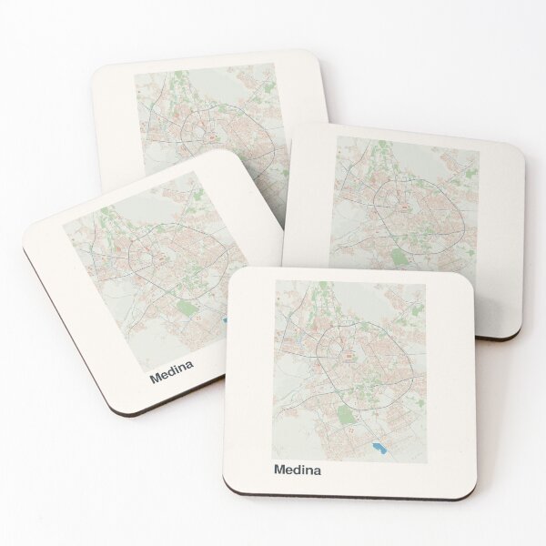 Item preview, Mapa minimalista de Medina designed and sold by MapsNerd.