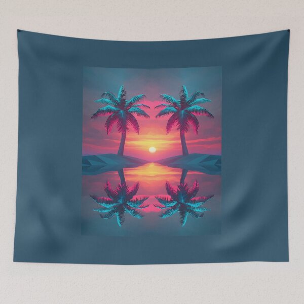 Item preview, Neon Palm Tree Sunset, 3d Render, Electric designed and sold by Checho30.