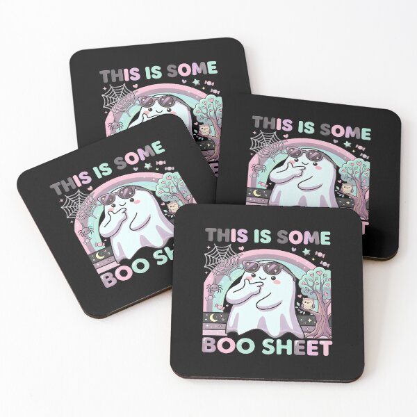 Item preview, Cute Ghost Boo Sheet Halloween Kawaii Art designed and sold by Dmo3HarkoArt.