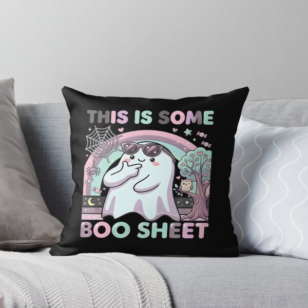 Item preview, Cute Ghost Boo Sheet Halloween Kawaii Art designed and sold by Dmo3HarkoArt.