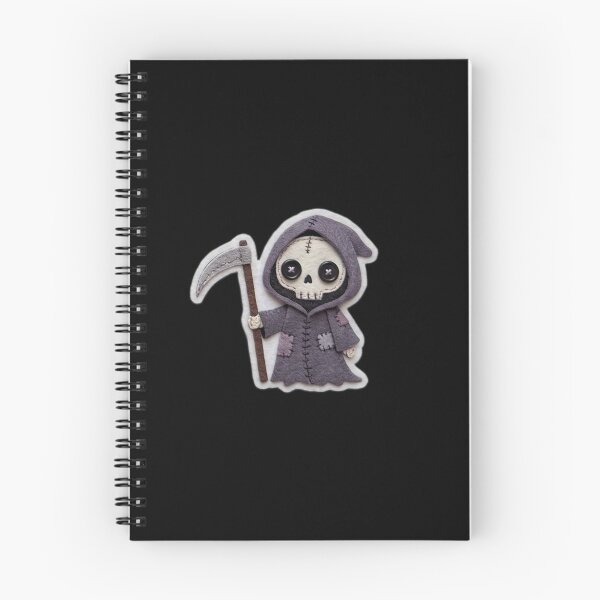 Item preview, Cute Felt Grim Reaper Scythe Halloween Art designed and sold by KPT Art & Design.