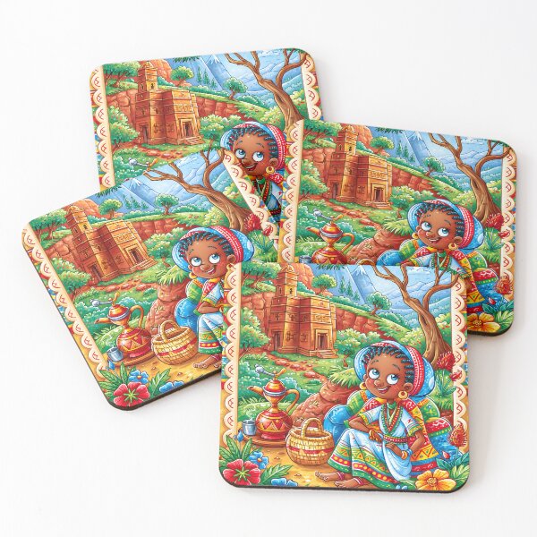 Item preview, Vibrant Scene of Ethiopia with Cultural Elements designed and sold by Artessie.