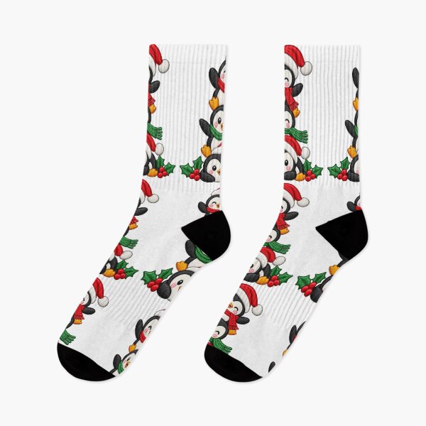 Item preview, Cute Christmas Penguin Trio Embroidered Holiday designed and sold by DesignArtist.ia.