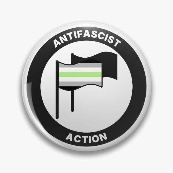 Item preview, Agender Flag Antifa - Agender Pride Antifascist Logo designed and sold by AntifaShop.