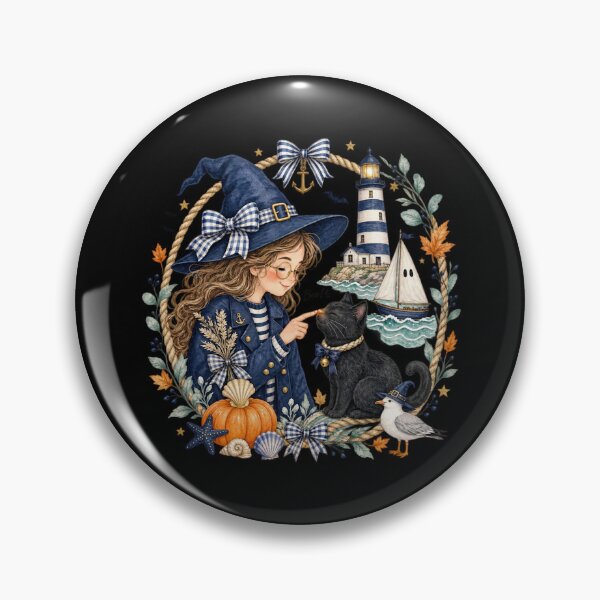 Item preview, Nautical Witch Halloween designed and sold by River Silva.