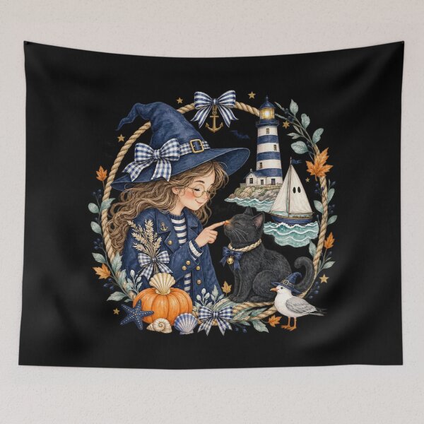 Item preview, Nautical Witch Halloween designed and sold by River Silva.