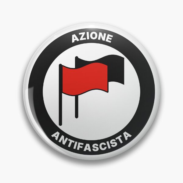 Aperçu de l'œuvre Azione Antifascista Logo - Italian Antifa Flag créée et vendue par AntifaShop.
