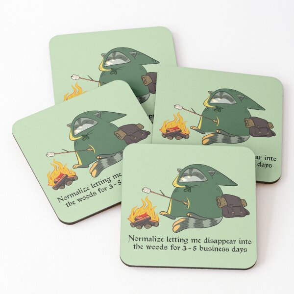 Item preview, camping racoon designed and sold by BaHumbugi.