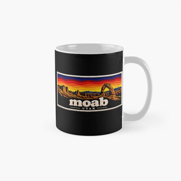Item preview, Moab Utah Embroidered Patch – Vintage Red Rock Desert Sunset designed and sold by Swanny's Custom T-shirt and Gift Designs.