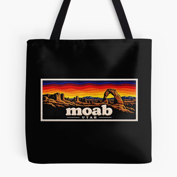 Item preview, Moab Utah Embroidered Patch – Vintage Red Rock Desert Sunset designed and sold by Swanny's Custom T-shirt and Gift Designs.