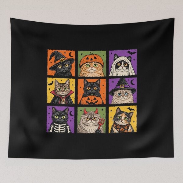 Item preview, Halloween Cat Graphic  designed and sold by DogoMalulu.