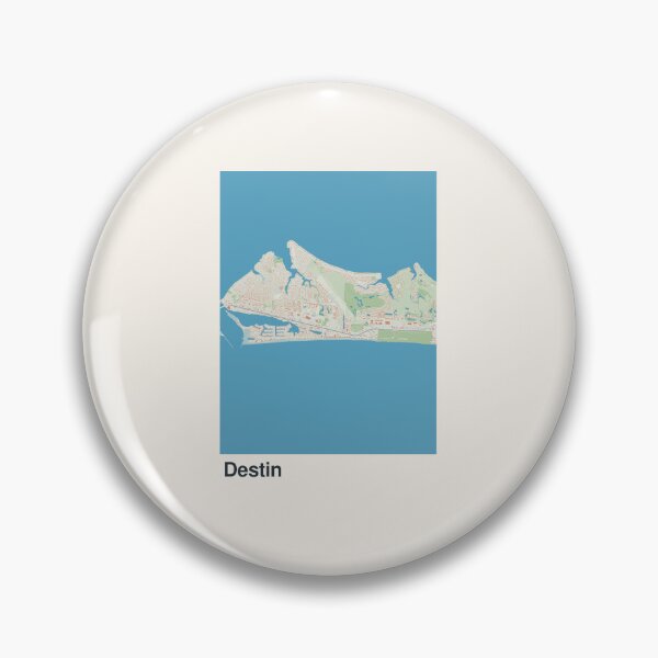 Aperçu de l'œuvre Carte minimaliste de Destin créée et vendue par MapsNerd.