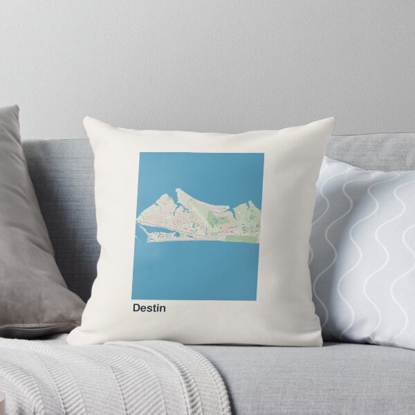Aperçu de l'œuvre Carte minimaliste de Destin créée et vendue par MapsNerd.