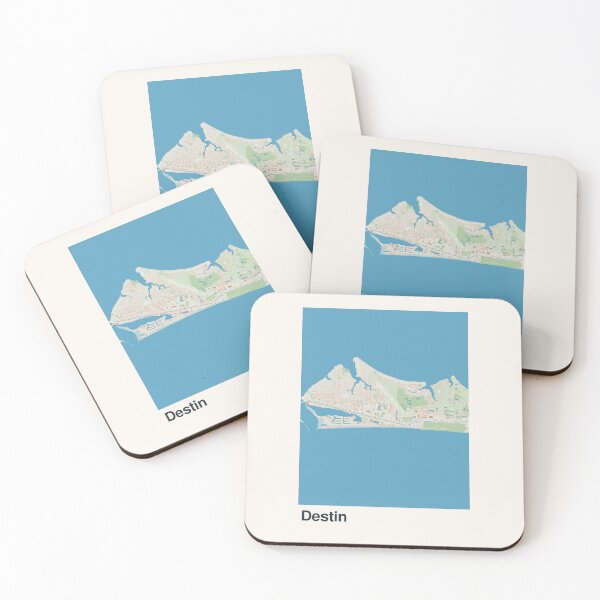 Item preview, Destin Minimalistic Map Art designed and sold by MapsNerd.