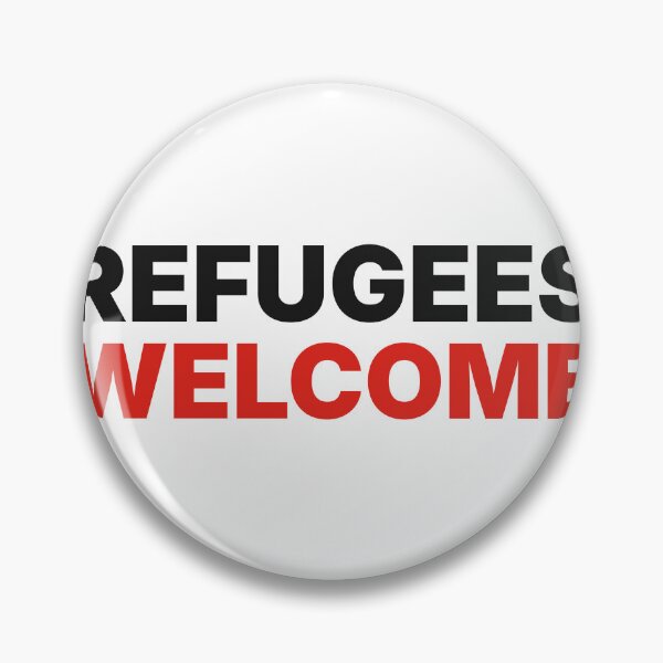Item preview, Refugees Welcome - Solidarity Slogan Typography designed and sold by AntifaShop.
