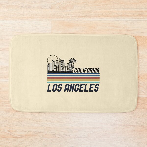 Item preview, California Los Angeles 1980s Retro Skyline Rainbow designed and sold by julianasingh.