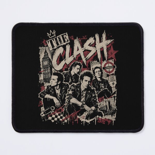 Item preview, The Clash Punk Rock London Vintage Grunge Artwork designed and sold by PunkRockMerch.