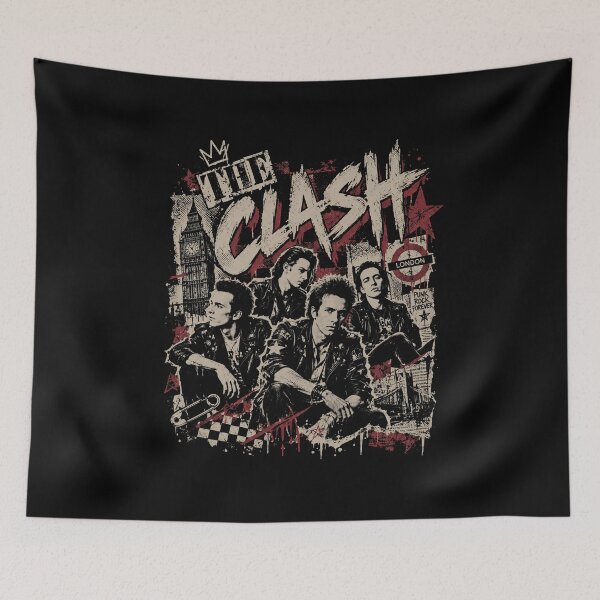 Item preview, The Clash Punk Rock London Vintage Grunge Artwork designed and sold by PunkRockMerch.