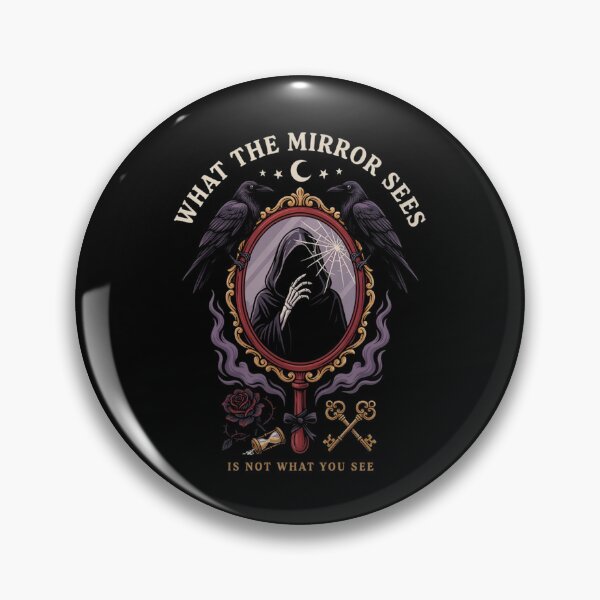 Item preview, Mirror Witchcore Scrying Halloween Design Graphic Tee v16 designed and sold by DarylWelsh2024.