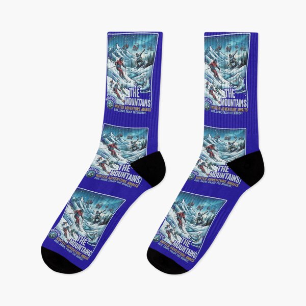 Item preview, The Mountains Winter Adventure – Skiing, Snowboarding And Ice Skating Art designed and sold by Evelashop.