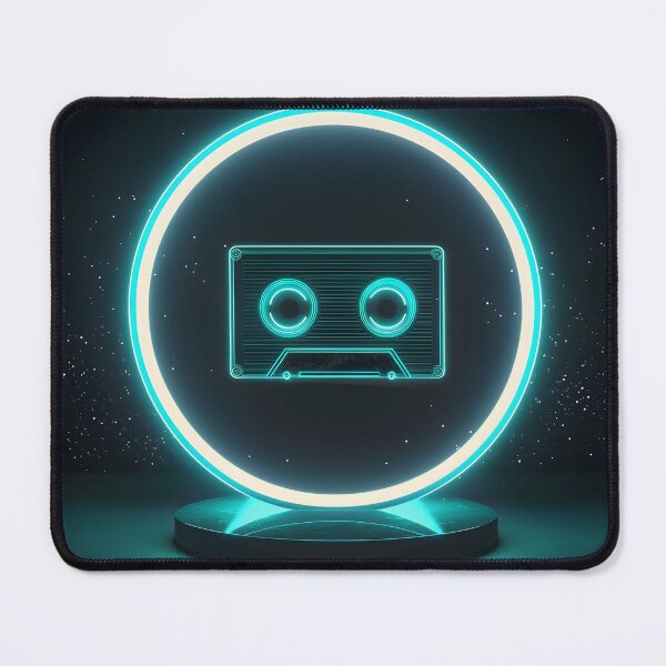 Item preview, Retro Cassette Neon, 3d Render, Cool Teal designed and sold by Checho30.