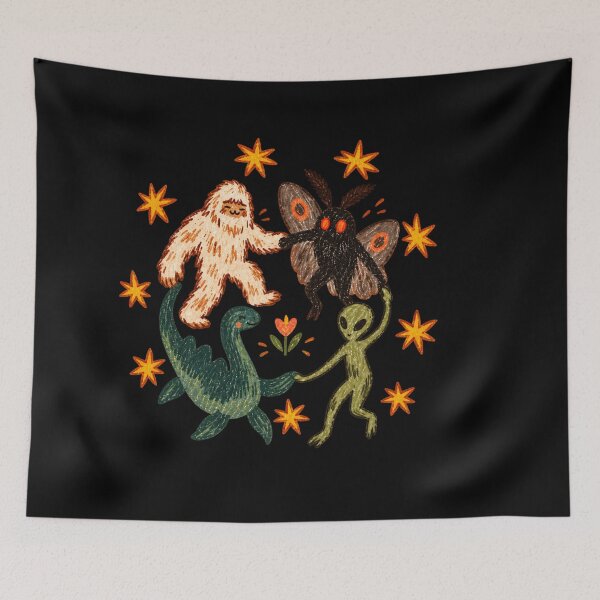 Item preview,  Bigfoot Mothman Alien Vintage designed and sold by DogoMalulu.