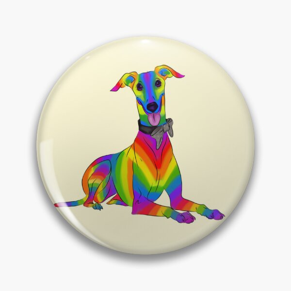 Item preview, Rainbow Greyhound designed and sold by SnootYouSir.