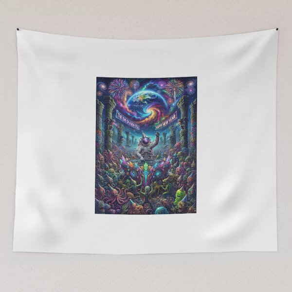Item preview, The Eve of a New Cycle: Astronaut DJ Party for New Year designed and sold by Rain-Road.