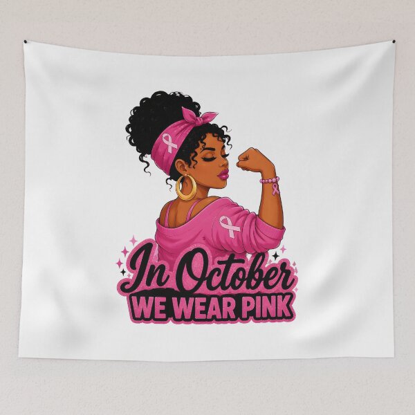 Item preview, In October We Wear Pink Breast Cancer Awareness designed and sold by MLETEM-P.
