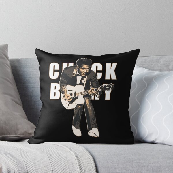 Aperçu de l'œuvre Portrait rétro de Chuck Berry avec une guitare créée et vendue par sheelaghgiombe.
