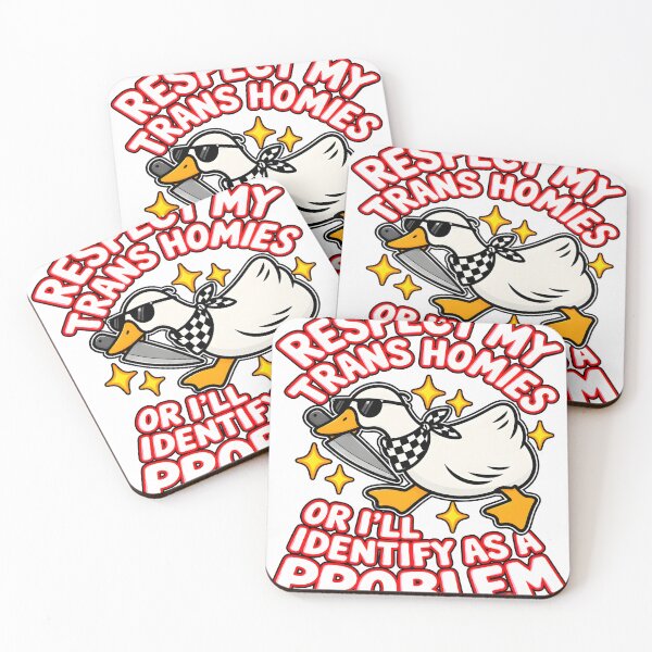 Item preview, Respect My Trans Homies Funny Goose With Knife Queer Ally Aesthetic designed and sold by Morescitaf.