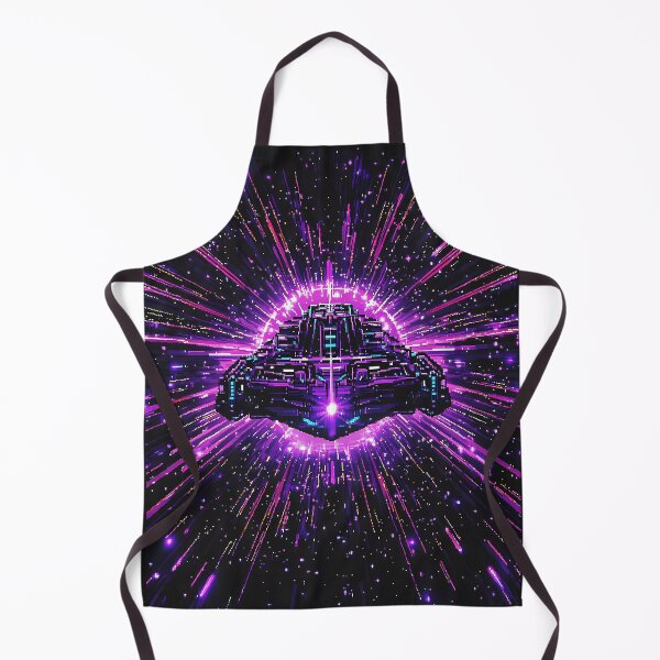 Item preview, Pixel Spaceship Galaxy, 3d Render, Deep Purple designed and sold by Checho30.
