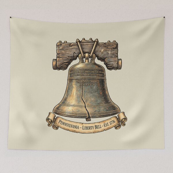 Item preview, Liberty Bell – Vintage Pennsylvania Landmark designed and sold by AwesomeBeyondLimits.