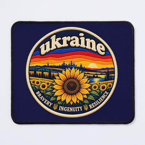 Item preview, Ukraine Embroidered Patch – Blue & Yellow Vintage Flag Design designed and sold by Swanny's Custom T-shirt and Gift Designs.