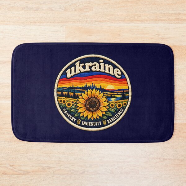 Item preview, Ukraine Embroidered Patch – Blue & Yellow Vintage Flag Design designed and sold by Swanny's Custom T-shirt and Gift Designs.