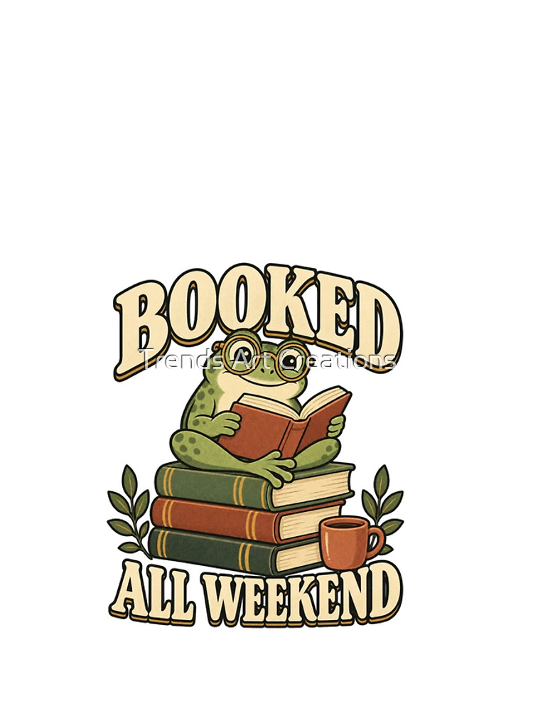 Thumbnail 4 of 4, iPhone Case, Booked All Weekend – Reading Frog designed and sold by Trends Art Creations .