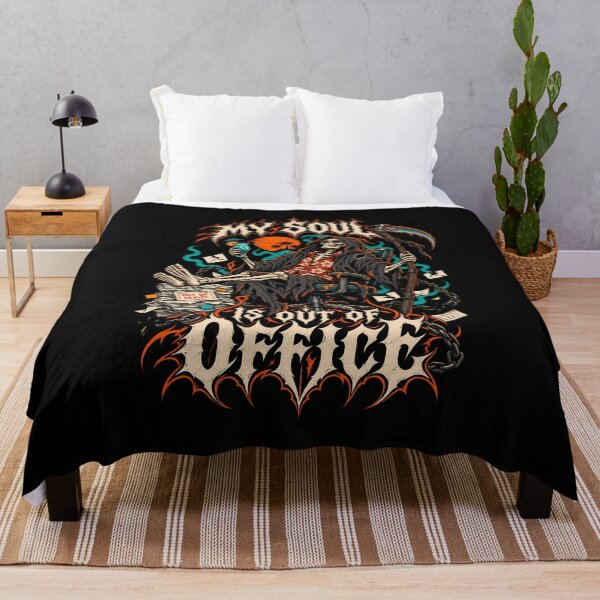 Item preview, My Soul Is Out Of Office Funny Grim Reaper Metal designed and sold by Tong4130.
